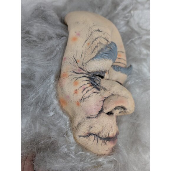 2004 Mario Chiodo Large Latex Mask ~  Wizard Old man Full Head Bald w/Hair READ - Picture 5 of 14